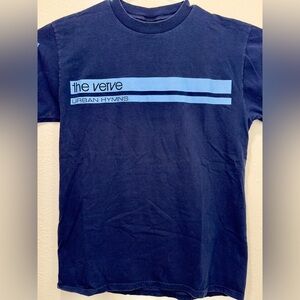 The Verve Urban Hymns Vintage Original US Tour Shirt 1997 Size Large Rare Blue
